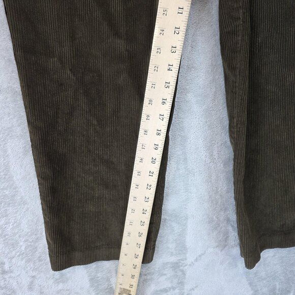 Orvis Corduroy Pants Womens Medium Brown Elastic Waist Straight Leg Casual MP - Picture 4 of 11
